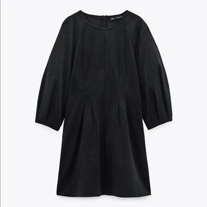 NWT ZARA FINE-WALED CORDUROY DRESS WITH POCKETS